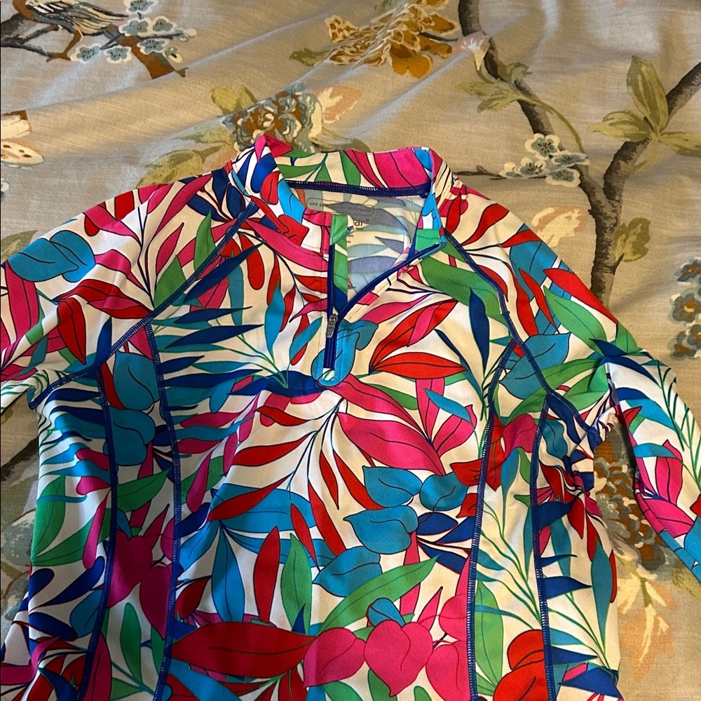 Floral Sun Protection Long Sleeve Top - Picture 3 of 11